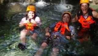 En el agua